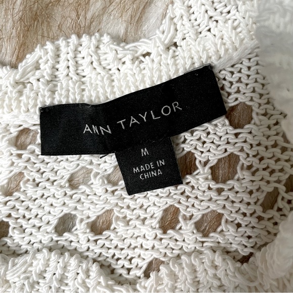 Ann Taylor crochet yoke tank - Picture 5 of 6